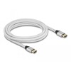 Ultra szybki przewód HDMI 48Gbps 8K 60Hz srebrny 3m certyfikat Delock 85368