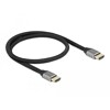 Ultra szybki przewód HDMI 48Gbps 8K 60Hz szary 0,5m certyfikat Delock 83994