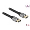 Ultra szybki przewód HDMI 48Gbps 8K 60Hz szary 1m certyfikat Delock 83995