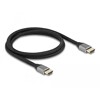 Ultra szybki przewód HDMI 48Gbps 8K 60Hz szary 1m certyfikat Delock 83995