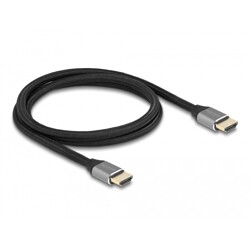 Ultra szybki przewód HDMI 48Gbps 8K 60Hz szary 1m certyfikat Delock 83995