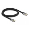 Ultra szybki przewód HDMI 48Gbps 8K 60Hz szary 1m certyfikat Delock 83995