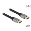 Ultra szybki przewód HDMI 48Gbps 8K 60Hz szary 2m certyfikat Delock 83996