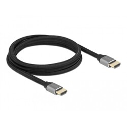 Ultra szybki przewód HDMI 48Gbps 8K 60Hz szary 2m certyfikat Delock 83996