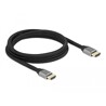 Ultra szybki przewód HDMI 48Gbps 8K 60Hz szary 2m certyfikat Delock 83996