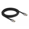 Ultra szybki przewód HDMI 48Gbps 8K 60Hz szary 3m certyfikat Delock 83997