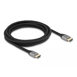 Ultra szybki przewód HDMI 48Gbps 8K 60Hz szary 3m certyfikat Delock 83997