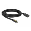 Przedłużacz HDMI-A wtyk-gniazdo High Speed Ethernet 4K 30Hz 3m czarny Delock 83081