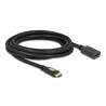 Przedłużacz HDMI-A wtyk-gniazdo High Speed Ethernet 4K 30Hz 3m czarny Delock 83081