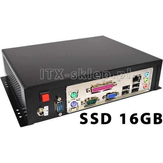 Komputer przemysłowy Atom D525 2GB 2xRS-232 1xLPT SSD 16GB C01-I525-SD16-P
