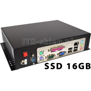 Komputer przemysłowy Atom D525 2GB 2xRS-232 1xLPT SSD 16GB C01-I525-SD16-P