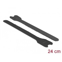 Opaski kablowe czarne 240 x 13 mm zestaw 10 sztuk Delock 18264