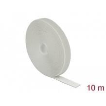 Taśma rzepowa na rolce 10 m x 20 mm kolor szary Delock 18281