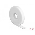 Taśma rzepowa na rolce 3 m x 13 mm kolor biały Delock 18376