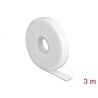 Taśma rzepowa na rolce 3 m x 13 mm kolor biały Delock 18376