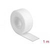 Taśma rzepowa na rolce 1 m x 20 mm kolor biały Delock 18379