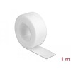 Taśma rzepowa na rolce 1 m x 20 mm kolor biały Delock 18379