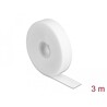 Taśma rzepowa na rolce 3 m x 20 mm kolor biały Delock 18380