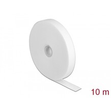 Taśma rzepowa na rolce 10 m x 20 mm kolor biały Delock 18382