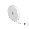 Taśma rzepowa na rolce 10 m x 20 mm kolor biały Delock 18382