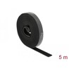 Taśma rzepowa na rolce 5 m x 15 mm kolor czarny Delock 18384