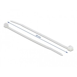 Opaski kablowe przezroczyste 100 sztuk 100 x 2,5 mm Delock 18605