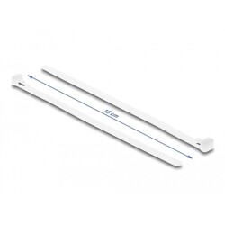Opaski kablowe wielokrotnego użytku 150 x 7,2 mm 100 sztuk białe Delock 18643