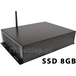 Komputer przemysłowy Atom D525 2GB 2xRS-232 1xLPT WiFi SSD 8GB C01-I525-SD8-P-W