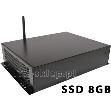 Komputer przemysłowy Atom D525 2GB 2xRS-232 1xLPT WiFi SSD 8GB C01-I525-SD8-P-W