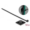 Zaczep do opaski kablowej 40 x 40 mm z opaską 250 x 7,2 mm czarny Delock 18675