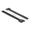 Rzepy do kabli 150 x 12 mm zestaw 10 sztuk czarne Delock 18686