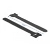 Rzepy do kabli 150 x 12 mm zestaw 10 sztuk czarne Delock 18686
