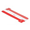 Rzepy do kabli 150 x 12 mm zestaw 10 sztuk czerwone Delock 18689