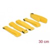 Rzepy z pętelką do kabli 300 x 20 mm zestaw 5 sztuk żółte Delock 18708