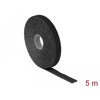 Taśma rzepowa na rolce 5 m x 13 mm kolor czarny Delock 18711