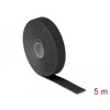 Taśma rzepowa na rolce 5 m x 20 mm kolor czarny Delock 18715