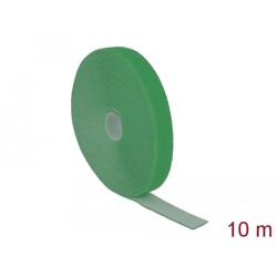 Taśma rzepowa na rolce 10 m x 20 mm kolor zielony Delock 18732