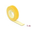 Taśma rzepowa na rolce 1 m x 13 mm kolor żółty Delock 18733