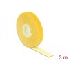 Taśma rzepowa na rolce 3 m x 13 mm kolor żółty Delock 18734