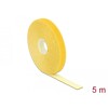 Taśma rzepowa na rolce 5 m x 13 mm kolor żółty Delock 18735