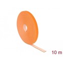 Taśma rzepowa na rolce 10 m x 13 mm kolor pomarańczowy Delock 18744