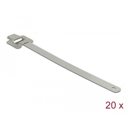 Zaciski kablowe ze stali nierdzewnej 150 x 10 mm 20 sztuk Delock 18762