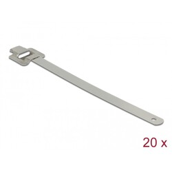 Zaciski kablowe ze stali nierdzewnej 150 x 10 mm 20 sztuk Delock 18762