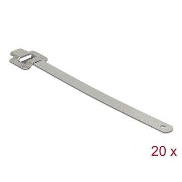 Zaciski kablowe ze stali nierdzewnej 150 x 10 mm 20 sztuk Delock 18762