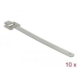 Zaciski kablowe ze stali nierdzewnej 250 x 10 mm 10 sztuk Delock 18763