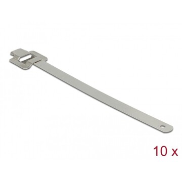 Zaciski kablowe ze stali nierdzewnej 250 x 10 mm 10 sztuk Delock 18763
