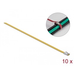 Linki stalowe żółte 200 x 4,6 mm 10 sztuk Delock 18785