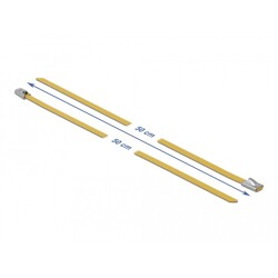 Linki stalowe żółte 500 x 4,6 mm 10 sztuk Delock 18788 Linki stalowe żółte 500 x 4,6 mm 10 sztuk Delock 18788