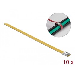 Linki stalowe żółte 200 x 7,9 mm 10 sztuk Delock 18789