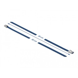 Linki stalowe niebieskie 500 x 4,6 mm 10 sztuk Delock 18796